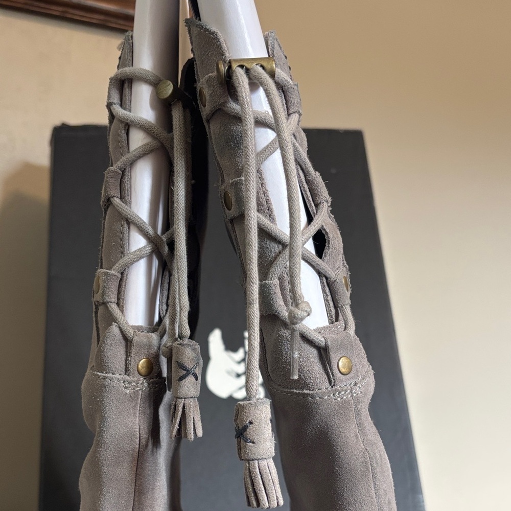 Sorel Farah Tall Waterproof Knee Boots - Kettle, Jet - Picture 9 of 13